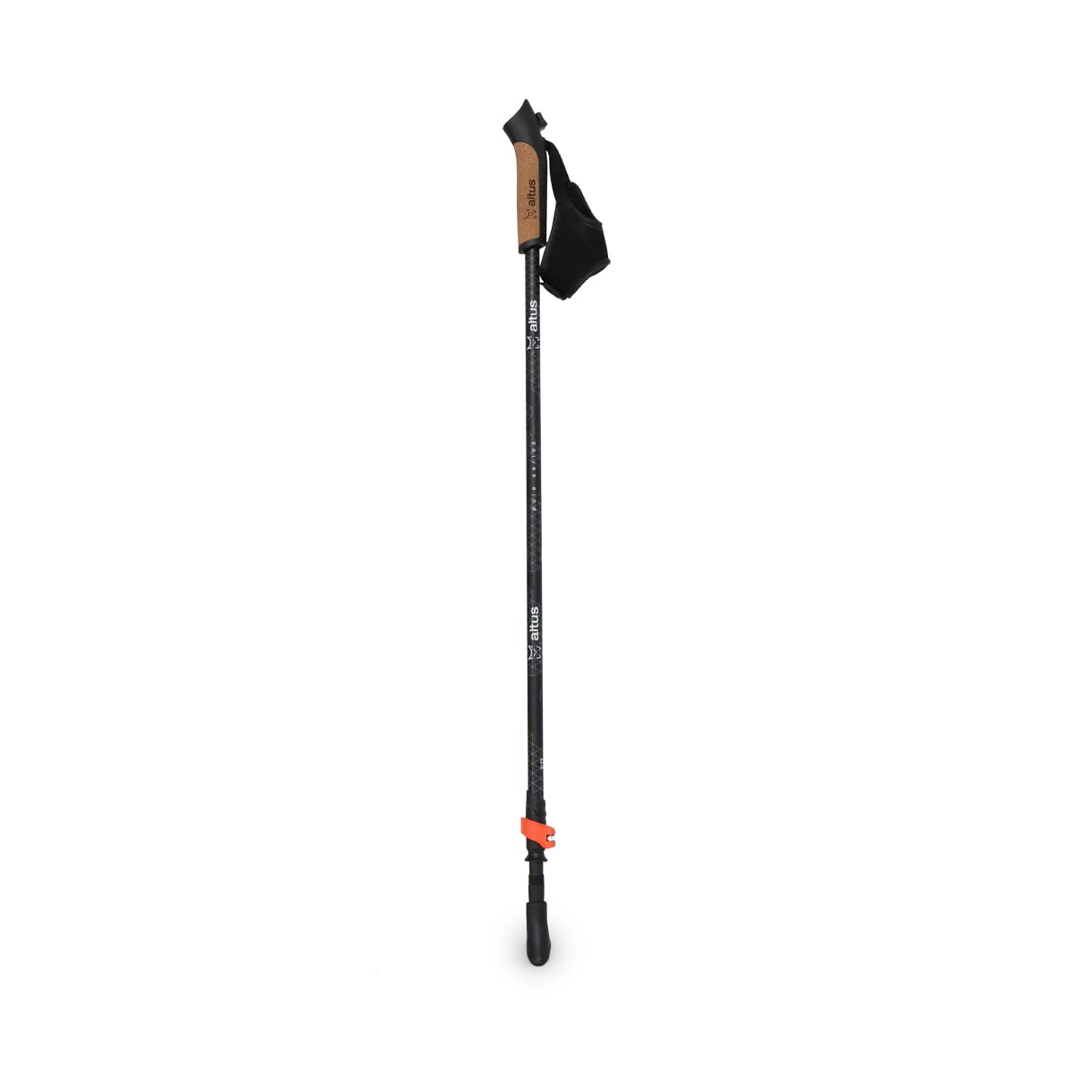 Fresno H30 | Par Bastones Nordic Walking | Bastones de Senderismo | Dos tramos telescopicos | Aluminio | Protector de Goma | Cinta de Ajuste en muñeca | Adulto | Unisex | para Hombre y Mujer