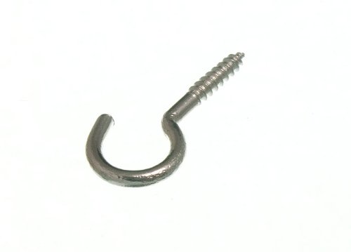 20 X Curtain Wire Screw-in Eyes 23x2mm Nickel Plated