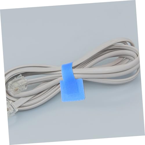 TEHAUX 50pcs Organizador de Gestión de Cables Autoadhesivo con Correas Ajustables para Sujeción Fácil y Duradera de Cables en Escritorio y Electrodomésticos miniatura 6