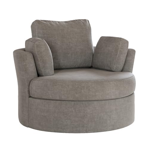 Sillón Barrel Plegable Gris Claro miniatura 1
