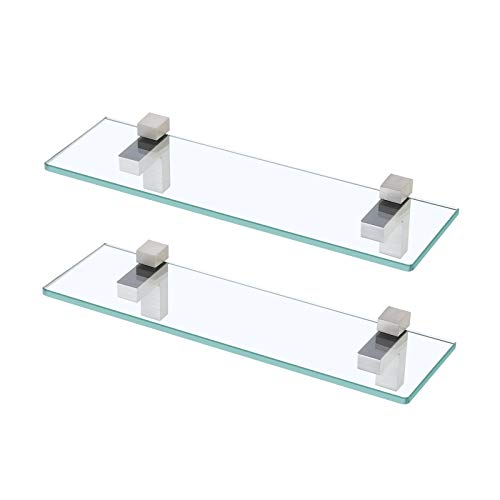 KES Glass Shelf for Bathroom, 15.8-Inch Bathroom Wall Shelf with ...