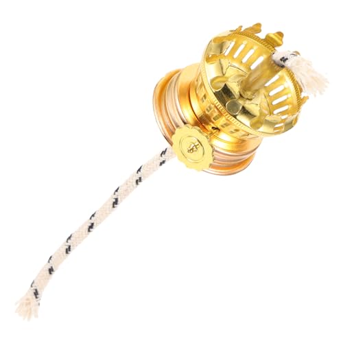 Ciieeo 1 Set Kerosene Lamp Wick Holder Burner Zinc Alloy Oil Lamp Replacement Wick Accessory