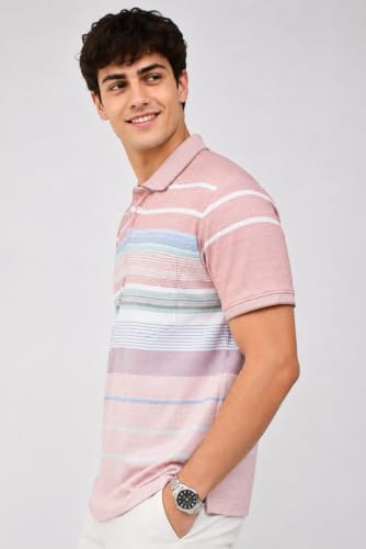 Image of SANE ORIGINALS Polo T-Shirt for Men with Pocket || Striped Polo for Men