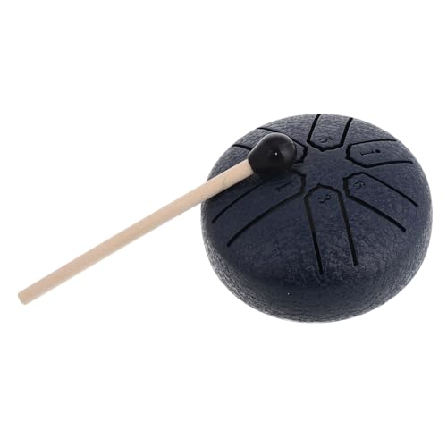 Mini Steel Tongue Drum portátil azul para meditación miniatura 1
