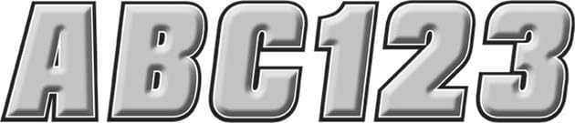 ATV&UTV Replace Parts & Accessories for Hardline Snowmobile ID Kit 2" Silver for Black Mod-BBM45-FV6078