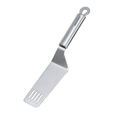 Kakamono Pie Server Serrated Spatula and Cake Cutter,Stainless Steel Pie Server Angled Icing Spatula, Offset Spatula, Cake Spatula Cover