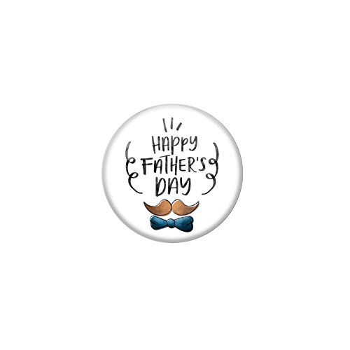 AVI White Colour Pin Badges Happy Fathers Day Hat FD 9 Design Pack of 1 AMZR8001336