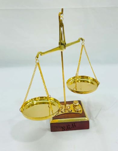 Báscula Antigua Tarazu de Latón y Madera 8 Pulgadas miniatura 6