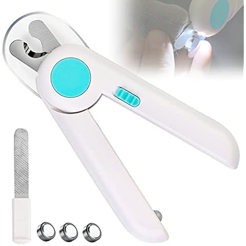 Cortaúñas con luz LED y lima de uñas para mascotas pequeñas y medianas Cover