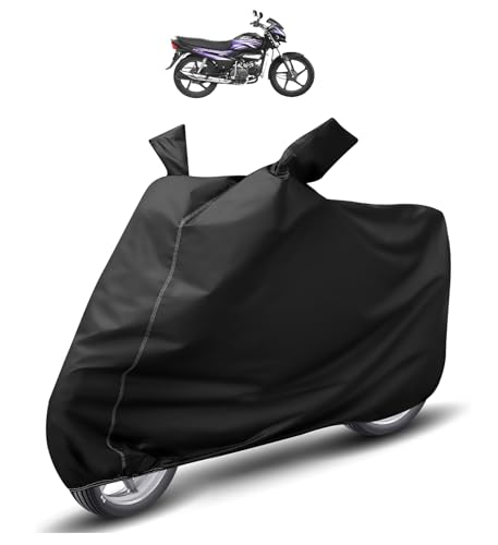 Image of Auto Hub Waterproof Bike Cover Compatible with Hero Super Splendor Dustproof, UV Protection Two Wheeler Bike Super Splendor Cover - Black