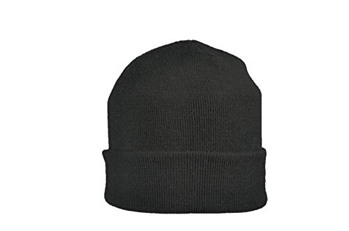 Breiter Strickmütze XXL für größere Köpfe, Wintermütze, Beanie aus Merinowolle, Schwarz, XXL Cover
