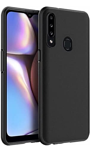 Image of Mobile Back Cover Case for Vivo Y19 /VIVO U20 (Silicone Case|CameraProtection|Black SC1510)