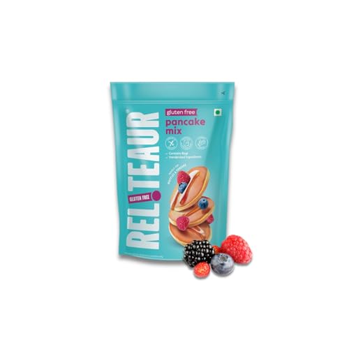 Image of Reliteaur Foods Gluten Free Pancake Mix (1KG) | No Maida | Ragi, Rice & Bengal Gram | For Waffles And Pancakes |AOECS Certified | No Allergen | Quick And Easy (Pack Of 1)