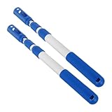 BESTonZON 2 pièces Poteau Aluminium pour Piscine Accessoire Net de Surface et Fond Robust...