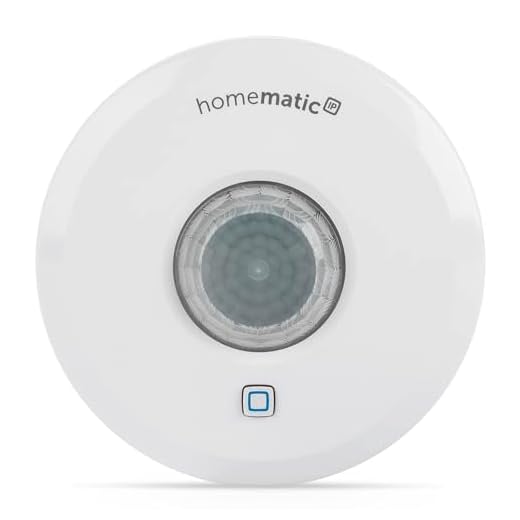 Homematic IP Smart Home Präsenzmelder – innen, schaltet Licht bei Bewegung, präzise Bewegungserkennung, Energie sparen, weiß, 150587A0
