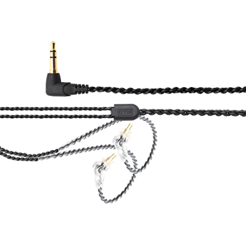 Cable negro estándar CTM con conector de audio 2 pines 50 pulgadas miniatura 1