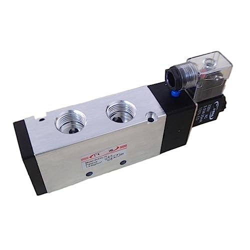 Électrovanne pneumatique 5 voies 1/2 BSP avec connecteur LED rouge - 2