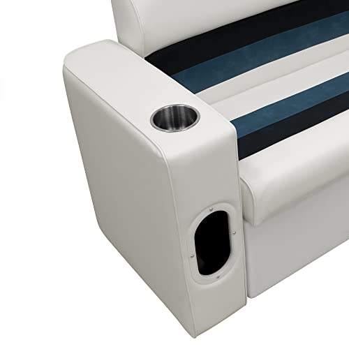 Wise 8WD112-204 Deluxe Series Pontoon Right Arm Rest, White by Wise - Image 2