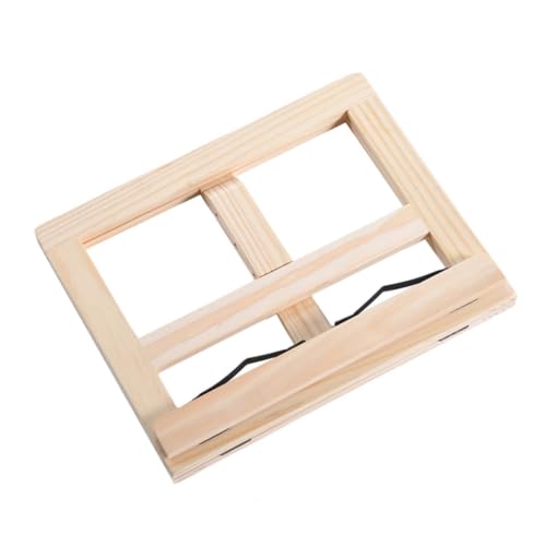 Support de lecture en bois ergonomique contre les douleurs cervicales au bureau