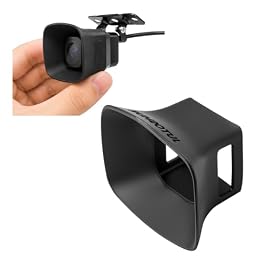 Backup Camera Rain Shield,Anti-Vibration & Bump Resistant Car Camera Rain Cover for Clear Image,Silicone Car Rear View Cameras Cover Cars Accessories Fits 23.5mm Square Cameras