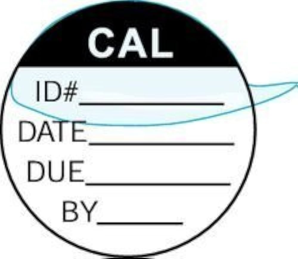 Round Calibration Label 3/4, 44 OFF
