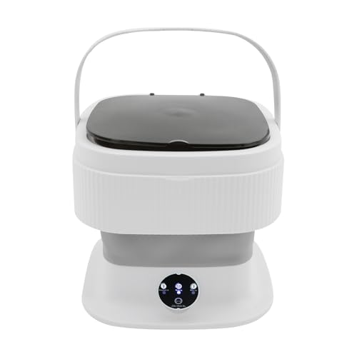 Faltbare Mini Waschmaschine Camping Waschmaschine 10 L 40W 320rpm für Schlafsäle Wohnmobil Wohnungen Reisewäsche