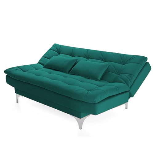 Image of Krancy 3-Seater Sofa Cum Bed for Living Room, Office & Home | Premium Fabric Sleeper Sofa Set with 1 Year Warranty | Comfortable Sofa for Guests, Lounge & Small Spaces | Pine