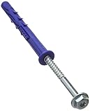 Rawlplug R-FF1-N-10K100 10 x 100 mm FF1 Frame Fixing Countersunk Plug with Collar (25 pieces)