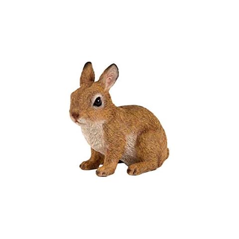 Sitting Rabbit Garden Ornament Home Resin Statue Lifelike Frostproof 16x18cm - In or outdoor Garden Patio Hot Tub Décor Frostproof VM2931000 Cover
