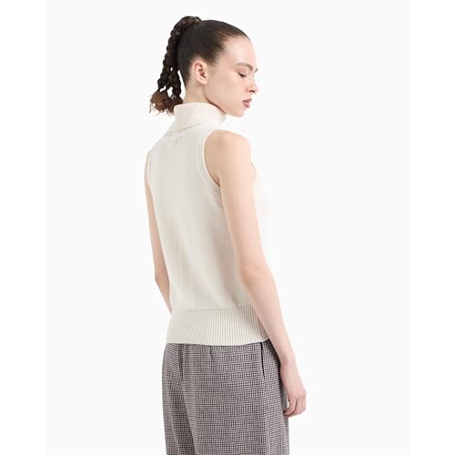 Image of Armani Exchange Women's Sleeveless Turtle-Neck Sweater