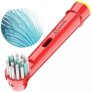 SYSMIC Kids Toothbrush Heads Soft Bristle Compatible with Oral B Kids Toothbrush Head, Childrens Replacement Braun Electric Tooth Brush Heads Pro 4 Pack for Kid Ages 3-5 6-12