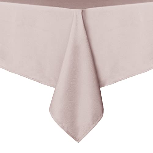 Image of sancua Rectangle Tablecloth - 70 x 90 Inch - Stain and Wrinkle Resistant Washable Polyester Table Cloth, Decorative Fabric Table Cover for Dining Tables, Buffet Parties and Camping, Blush