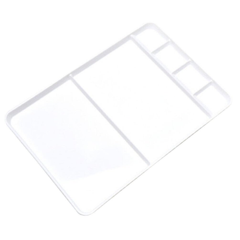 Palette de Peinture Carrée à Compartiments pour Étudiants et Peintres