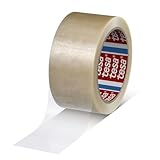 tesapack 4120 PVC Paketklebeband Transparent, starke Haftung, geräuscharmes Abrollen, 66m x 50mm