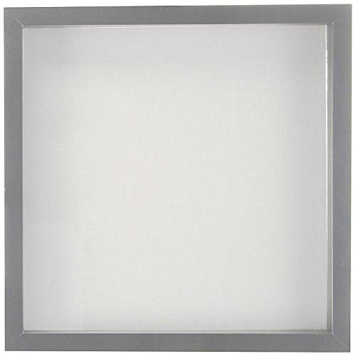EDGEWOOD Square Shadow Box Picture Frame Linen Background Real Glass Front for Memorabilia, Scrapbooking, Keepsake, 12x12, Gray - Thumbnail 2