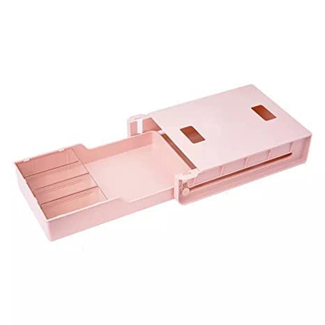 KRUPASADHYA Desk Organizer,Hiding Under The Table Drawer Organizer,Self-Stick Pop-up Hanging Pencil Drawer,Recycled Expandable Drawer Tray for Office and Desk,plastic drawer under organizer -Pack of 1