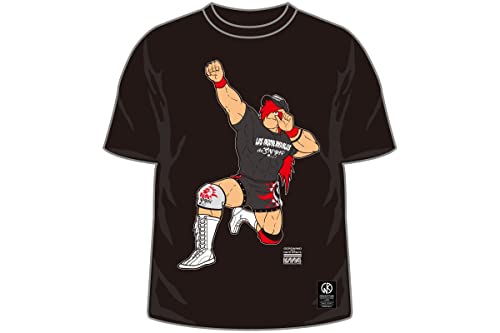新日本プロレスリング Tシャツ 内藤哲也 × ジェロニモ キン肉マン 半袖 ブラック L 4178058738のサムネイル