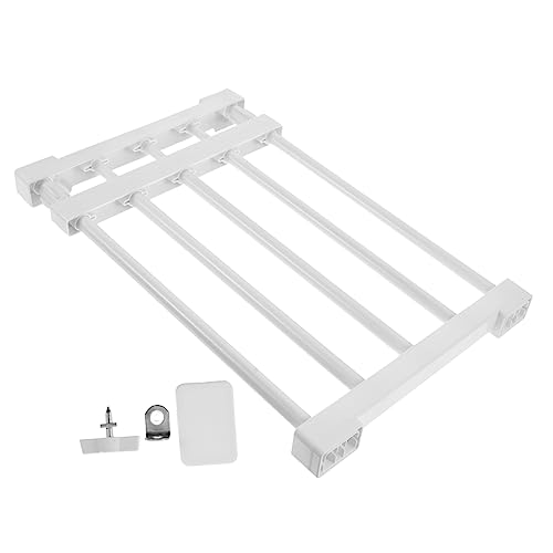 HOMOCONO Adjustable Closet Organizer Shelf Expandable Detachable Storage Rack for Wardrobe Separation Versatile Fits Easy Installation Removal for Efficient Clothing Storage