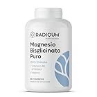 Magnesio Bisglicinato Puro | 3360 mg di Magnesio Glicinato ad alto assorbimento | 180 Compresse (3 mesi) | Stress, Stanchezza, Crampi e Sonno | Vitamina B6 e Melissa | Vegan | Senza glutine