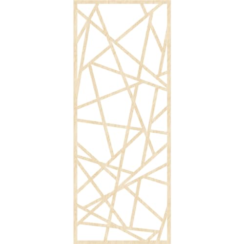 Image of Conway Decorative Pierced Fretwork Wood Wall Panels, 23 3 /8 inchW x 59 3 /8 inchH x 1 /4 inchT, Birch