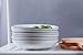 AnBnCn Porcelain Pasta Bowls - 22 Ounce - Set of 6, White Salad Serving Bowls,Set of 6,Microwave Dishwasher Safe