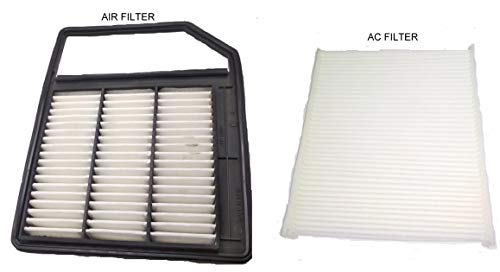 Image of CAR ENGINE AIR FILTER + AC FILTER SET OF 2PCS COMPATIBLE WITH BREZZA (2016-2019 Diesel)