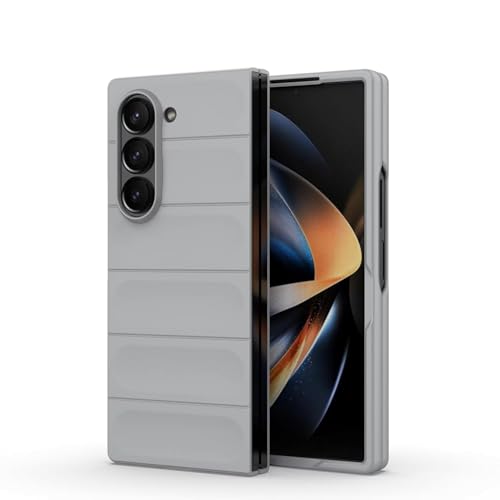 Image of Connexa Silicon UltraGuard Pro Back Cover for Galaxy Fold 6 - Shockproof, Anti-Slip Grip, Drop-Resistant, and Enhanced Corner Protection (Smart Phone NOT Included) (Gray 1)