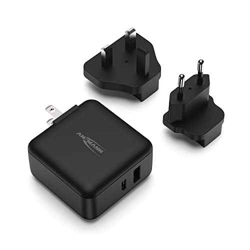 Adaptateur universel de voyage 30W ANSMANN avec connecteurs USB C et USB A