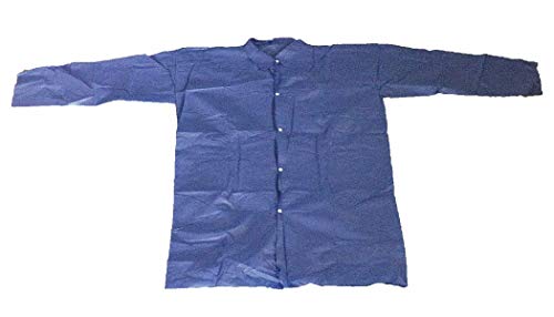 CONDOR 26W851 Lab Coat, Polypropylene, Blue, M, PK25
