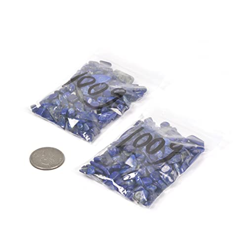 Image of 100 grams Small Tumbled Chips Polished Crushed Stone Crystal Healing Embellishments
