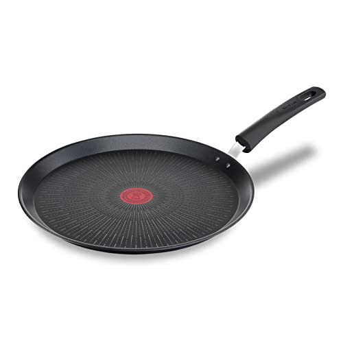 Tefal Poêle à crêpe 28 cm, Induction, Revêtement antiadhésif résistant aux rayures, Fonction Thermo-Signal, Fabriqué en France, Unlimited On G25939AZ