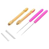 TOPBATHY Puppenhaar Einwurzel Werkzeugset mit Austauschbaren Nadeln Halter und Griff Robustes Selbstgemacht Puppenhaar Satz für Puppenrestaurierung und Haarverpflanzung Zufällige Farbe