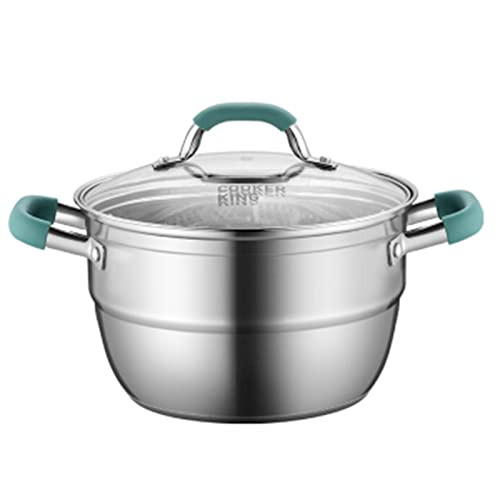 Sartén vaporera, vaporera doméstica de Doble propósito, vaporera para Sopa, Cocina de inducción, vaporera para cocinar