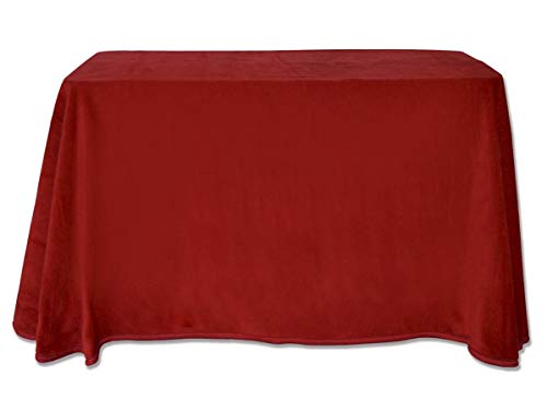 Sanz Marti - Falda Mesa Camilla Invierno Rectangular 80x140 - Granate